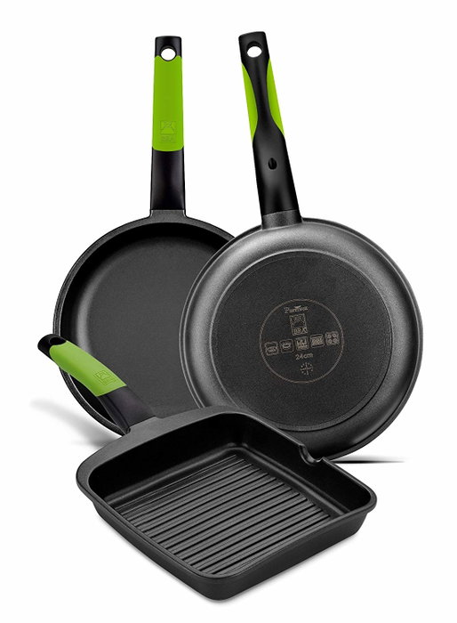 Bra Grill Prior 28 cm Verde y Negro